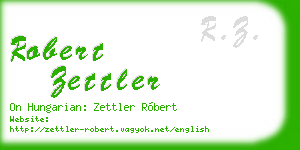 robert zettler business card